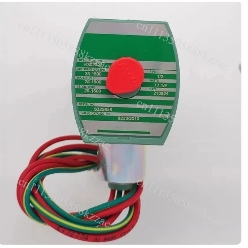 8223G010 220V AC Solenoid Valve 2 Way Air Water Oil Pressure Fluid Control Accessory