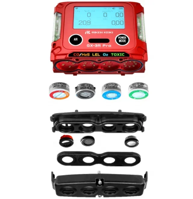 كاشف الغاز الشخصي Riken Keiki GX-3R، شاشة غاز ذات مساحة محدودة 4