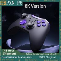 PXN P5 8K Three Modes Wireless Bluetooth Gaming Controllers Custom 8000Hz Polling Rate Hall Trigger Gamepads For PC NS Phone