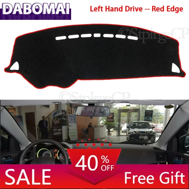 

Противоскользящий коврик для приборной панели, солнцезащитный козырек, аксессуары для приборной панели для Mitsubishi Lancer 2008 ~ 2016 Ralliart EVO X Galant Fortis EX