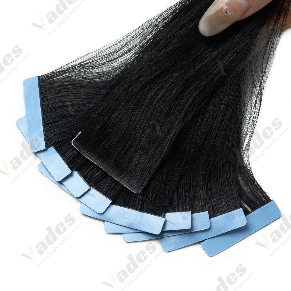 Boymia شريط حافة غير مرئي في وصلات الشعر شعر بشري غير مرئي أشقر فاتح شعر ريمي طبيعي سلس حقن الشريط Ins #2