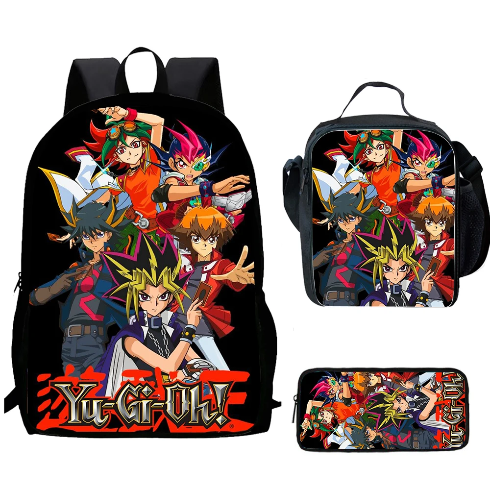 3pcs-y-yu-g-gi-oh-football-print-child-school-backpack-with-lunch-bags-pencil-bags-forlight-weight-child-school-bags