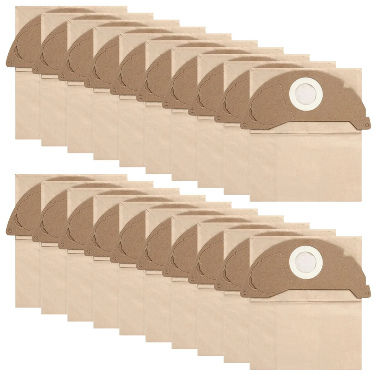 QA88X 20 Pcs Vacuum Cleaner Bags for Karcher WD2, Reusable Bags, for Karcher WD2 MV2 WD 2.200 WD2250 A2004 A2054,6.904-322.0