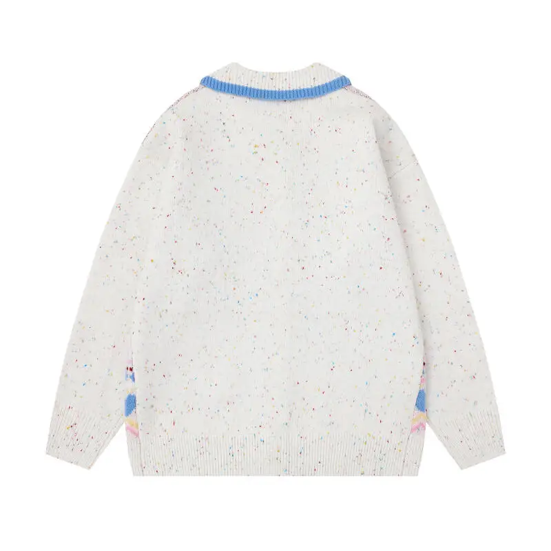 سانريو جريل مرحبا كيتي سترة Kawaii أنيمي موضة طالب عادية مستديرة الرقبة الخريف الشتاء تريكو سترة بلايز نمط جديد