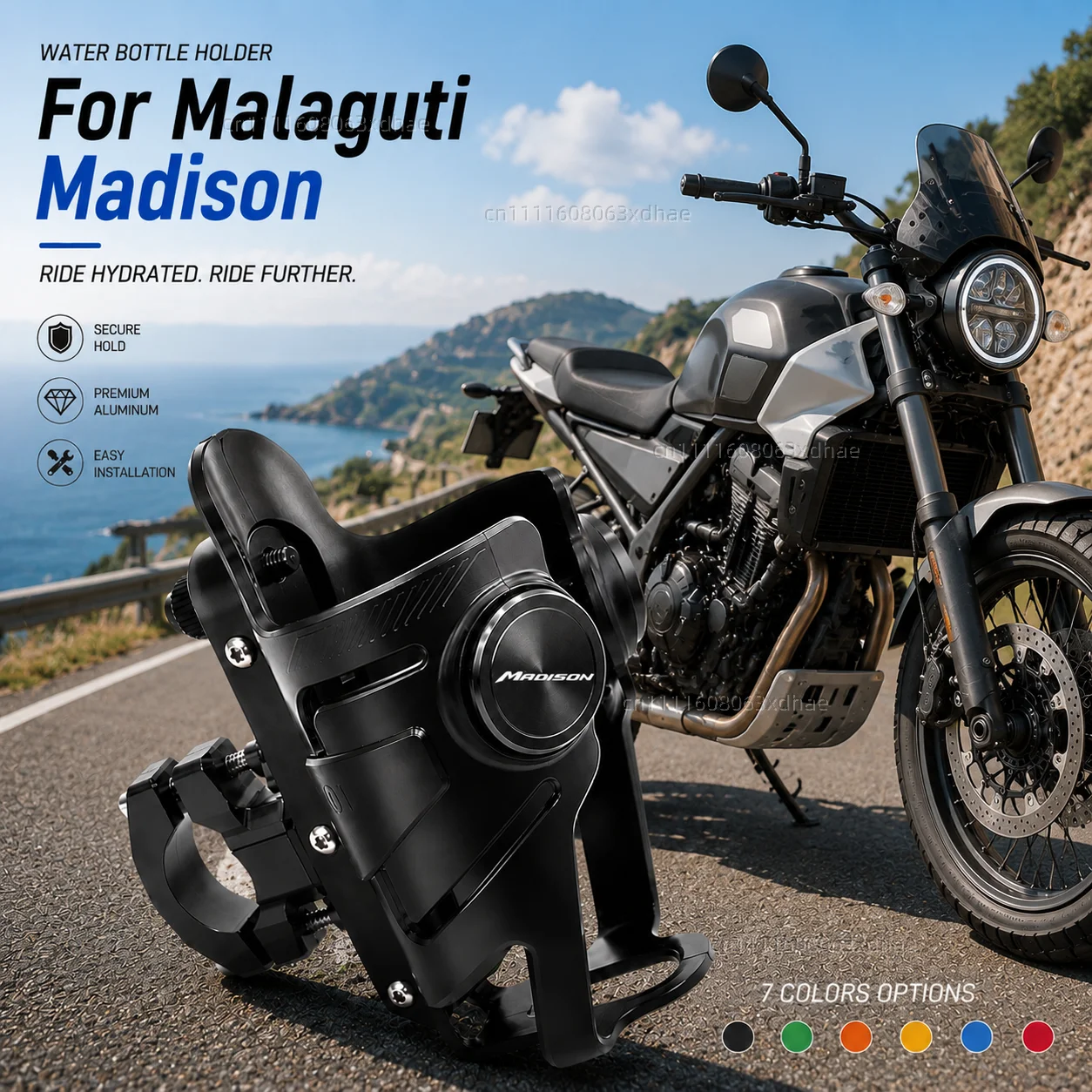

Motorcycle Water Bottle Holder For Malaguti Madison 2000-2015 Coffee Beverage Tea Cup Support Modification Accessories