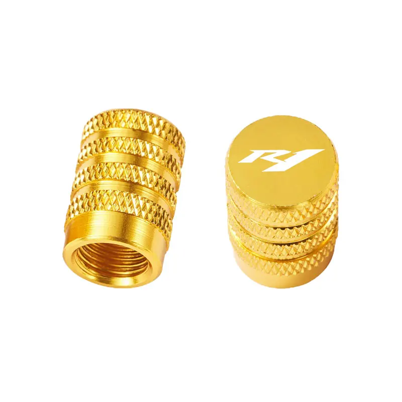 2 قطعة جديد دراجة نارية CNC الألومنيوم الإطارات صمام منفذ الهواء الجذعية غطاء قبعات لياماها YZFR1 YZF R1 YZF-R1 2015-2025 اكسسوارات