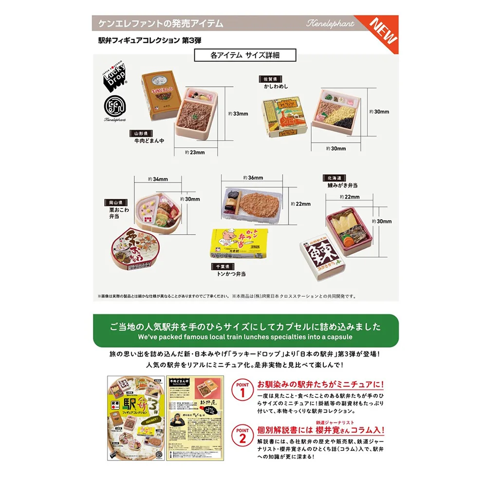 Kenelephant Japanese bento 3rd bomb Miniature simulation of fast food food Twisted egg  Mini miniature The mystery box