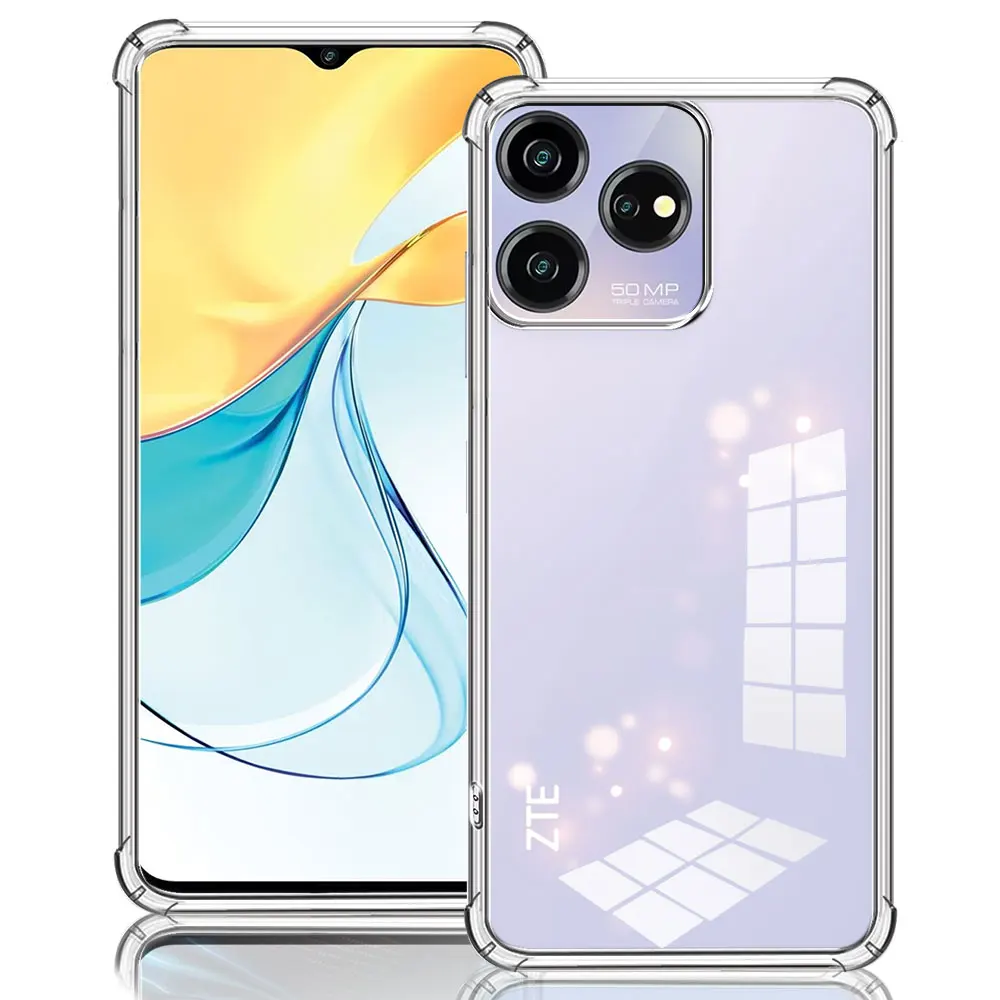 Capa de telefone para zte blade v50 design 4g v50 inteligente zte axon 50 lite v50design caso airbag à prova de choque claro capa de silicone macio