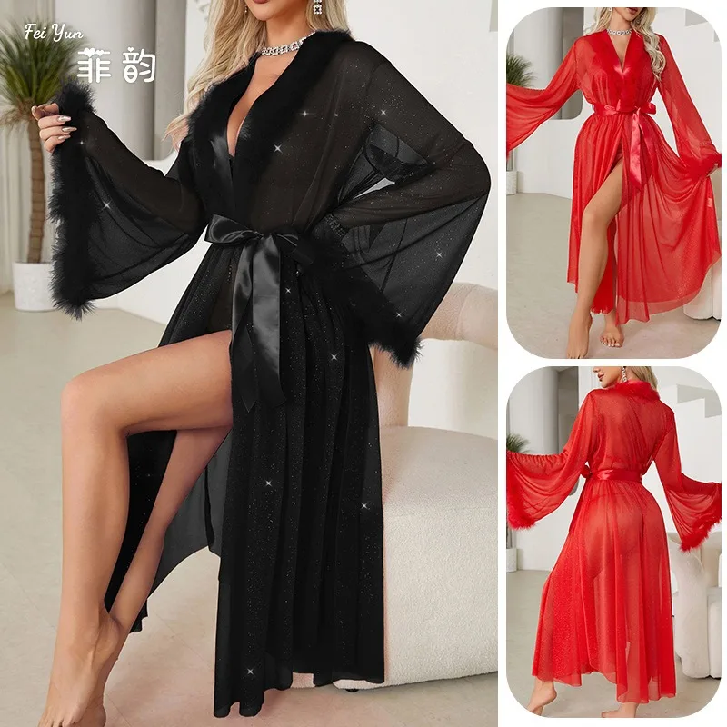 

Nightgowns Bathrobe Women's Clothing Homewear Spring Autumn Thin Sexy Comfortable Casual Fashion Breathable Loose Fit Large Size