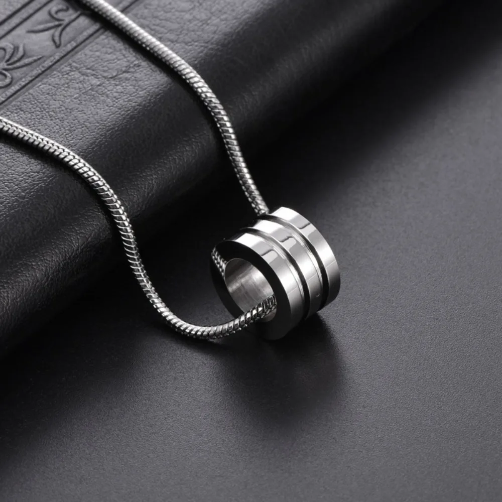 العصرية الرقبة مجوهرات الرجال دائرة بسيطة قلادة خمر الفولاذ المقاوم للصدأ مجوهرات الترقوة سلسلة قلادة للرجل تشوكير