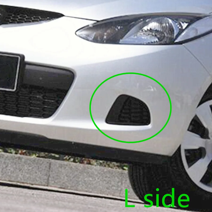 Car accessories body part front bumper grille DG80-50-C11A fog lamp frame cover for Mazda 2 2007-2013 hatchback no fog lamp type