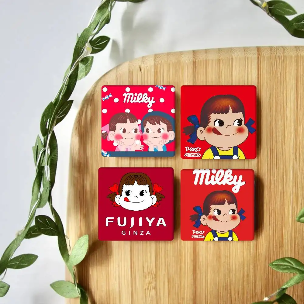 CUTE M-Milky P-Peko-chan 1 قطعة مغناطيس الثلاجة شخصية المغناطيسي دائم البلاستيك مربع الصورة سطح مغناطيس الثلاجة #1