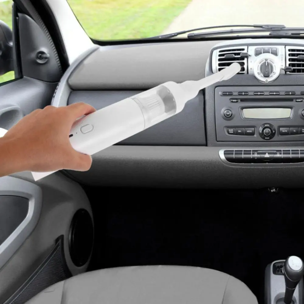 مكنسة كهربائية محمولة قابلة لإعادة الشحن، تصميم لاسلكي صغير محمول، مكنسة كهربائية للغبار، شفط قوي، مكنسة محمولة