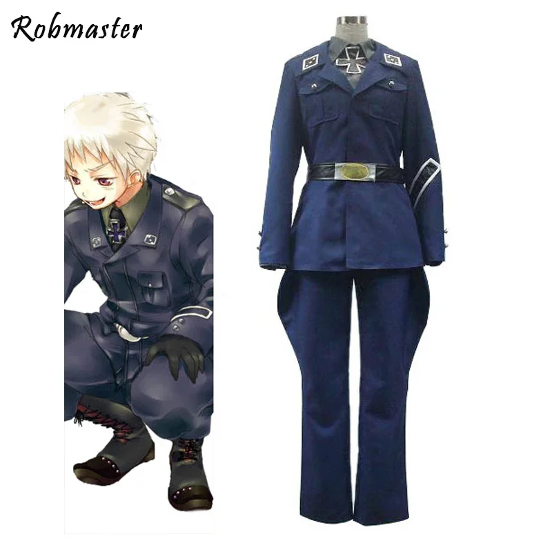 

Axis Powers Hetalia Russia Gilbert Beilschmidt Cosplay Uniform Suit Halloween Costume for Men Women Kids