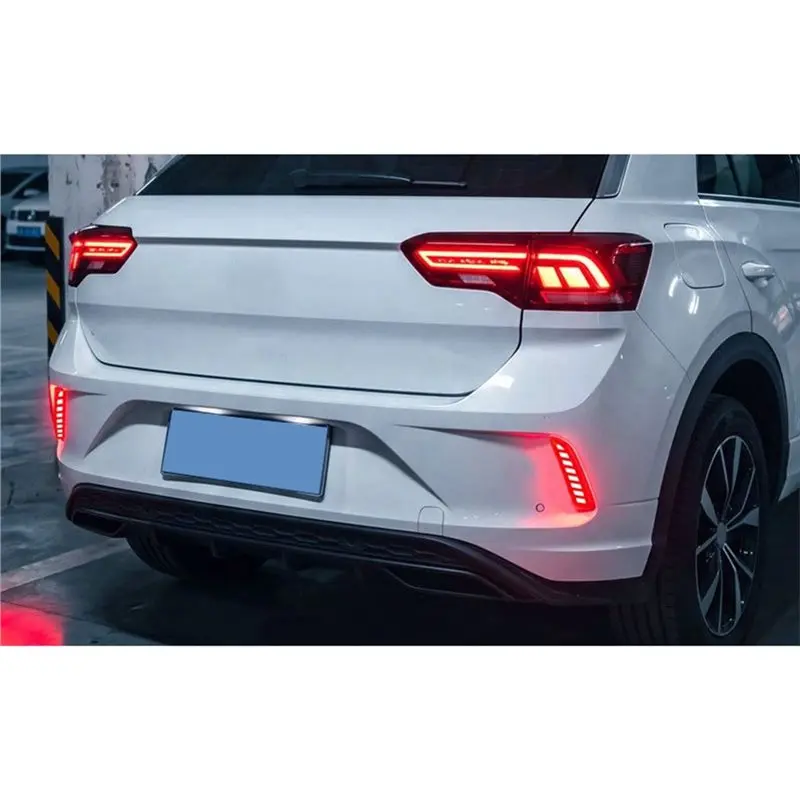 A60E-LED Rear Bumper Reflector Light Stop Lamp Turn Signal Light For Volkswagen T-ROC 2022-2026 Brake Accessories