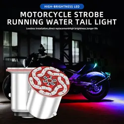 Motorcycle Led Lights 1157 BAY15D Light Bulb 30smd 1206 Chip RGB Strobe Flashing Taillights Accessory Motorcycle Signal Lamp 12V