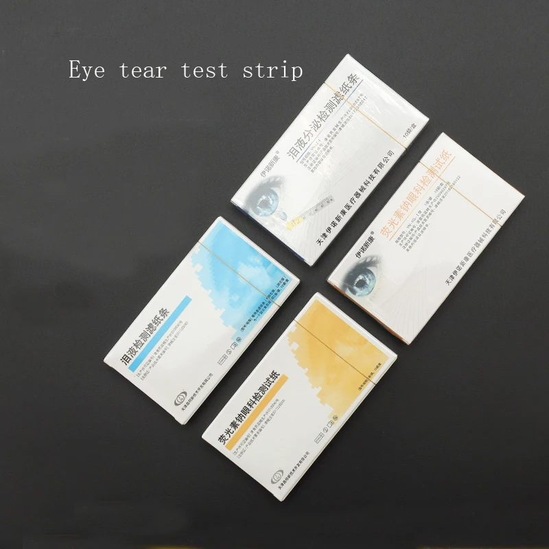 

Jingming fluorescent strip ophthalmic test paper Artificial tear detection filter strip tear secretion test paper Fluorescein so