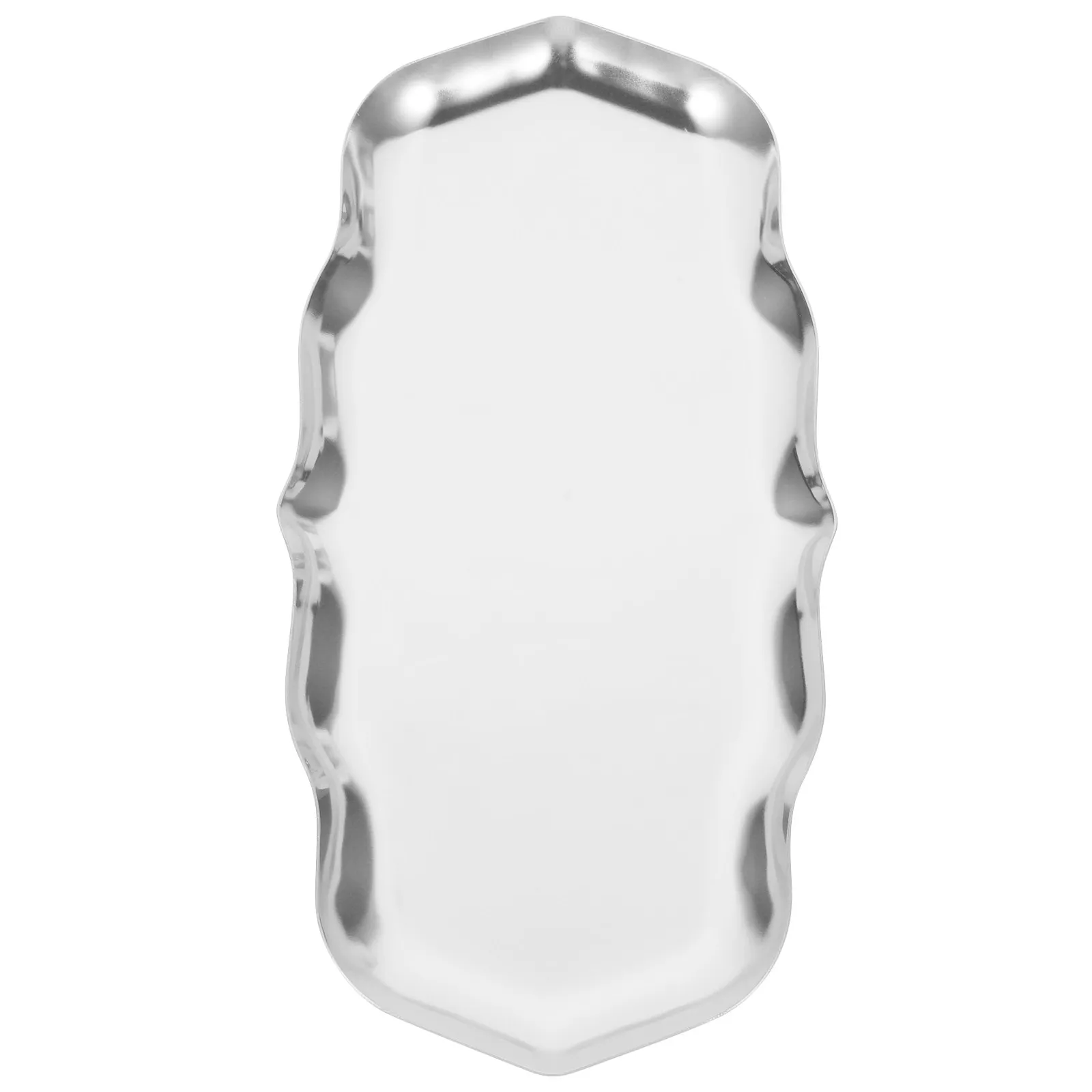 

Stainless Steel Jewelry Display Tray Elegant Desktop Organizer for Earrings Rings Necklaces Lipsticks Perfumes Lotions Nordic