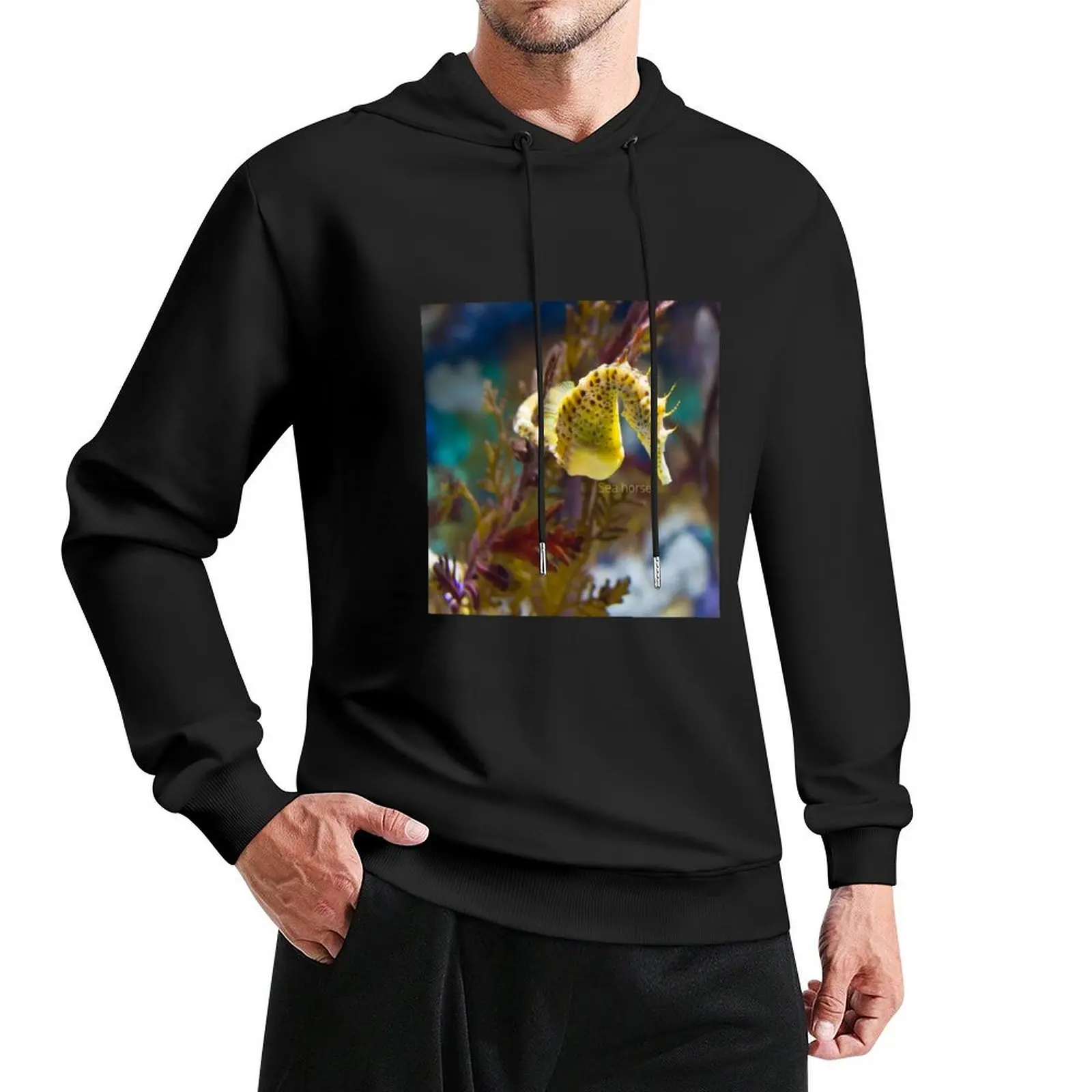 Sea horse Pullover Hoodie men's winter sweater men's sweat-shirt streetwear men mens clothing graphic hoodie