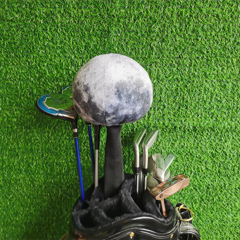 

Плюшевый головной убор для водителя гольфа Moon, деревянный чехол на голову 450 куб.см, большой запас, Прямая доставка