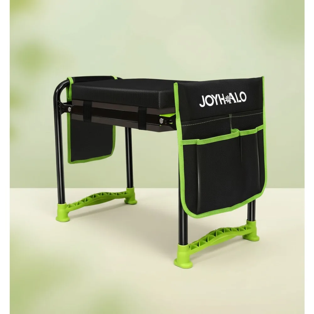 

10.8 Inch Foldable Garden Kneeler Seat with Extra-Thick Pad, Heavy Duty Gardening Stool for Women & Seniors