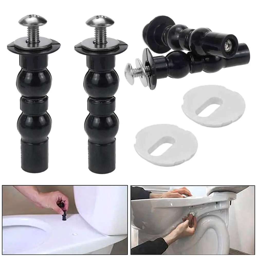 

2pcs 28mm Installation Kit Mounting Bolt Top Mount Toilet Cover Accessories Expansion Screws Toilet Seat Fixing Screw