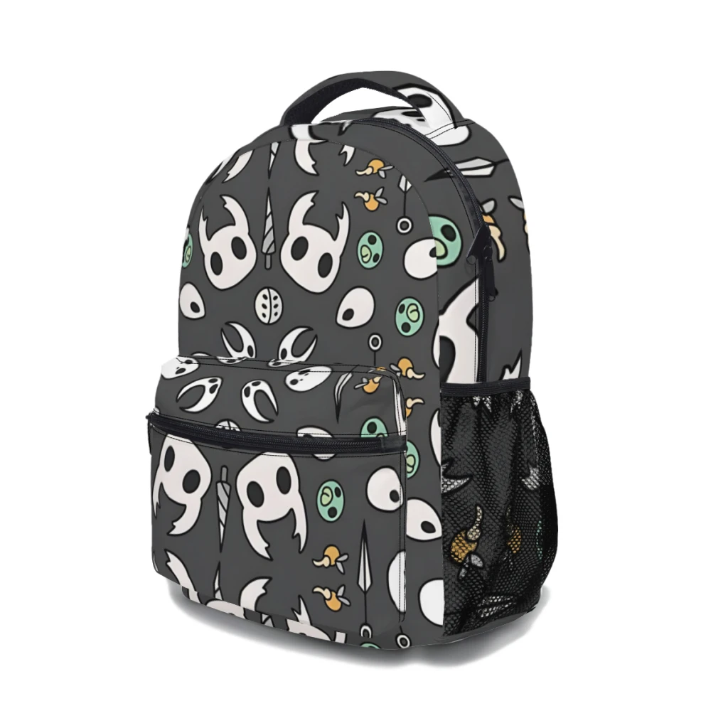 Mochila escolar informal con estampado de caballero hueco para niños, mochila juvenil, Bolsa Escolar de dibujos animados de Anime, ligera