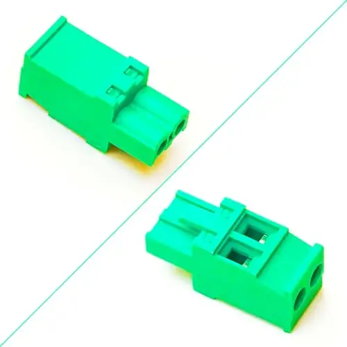 5.0mm Phoenix Connector 2 Pin, Green PCB Screw Terminal Block Connector Screw Connection (4Pcs 5.0M-ZK-2P)