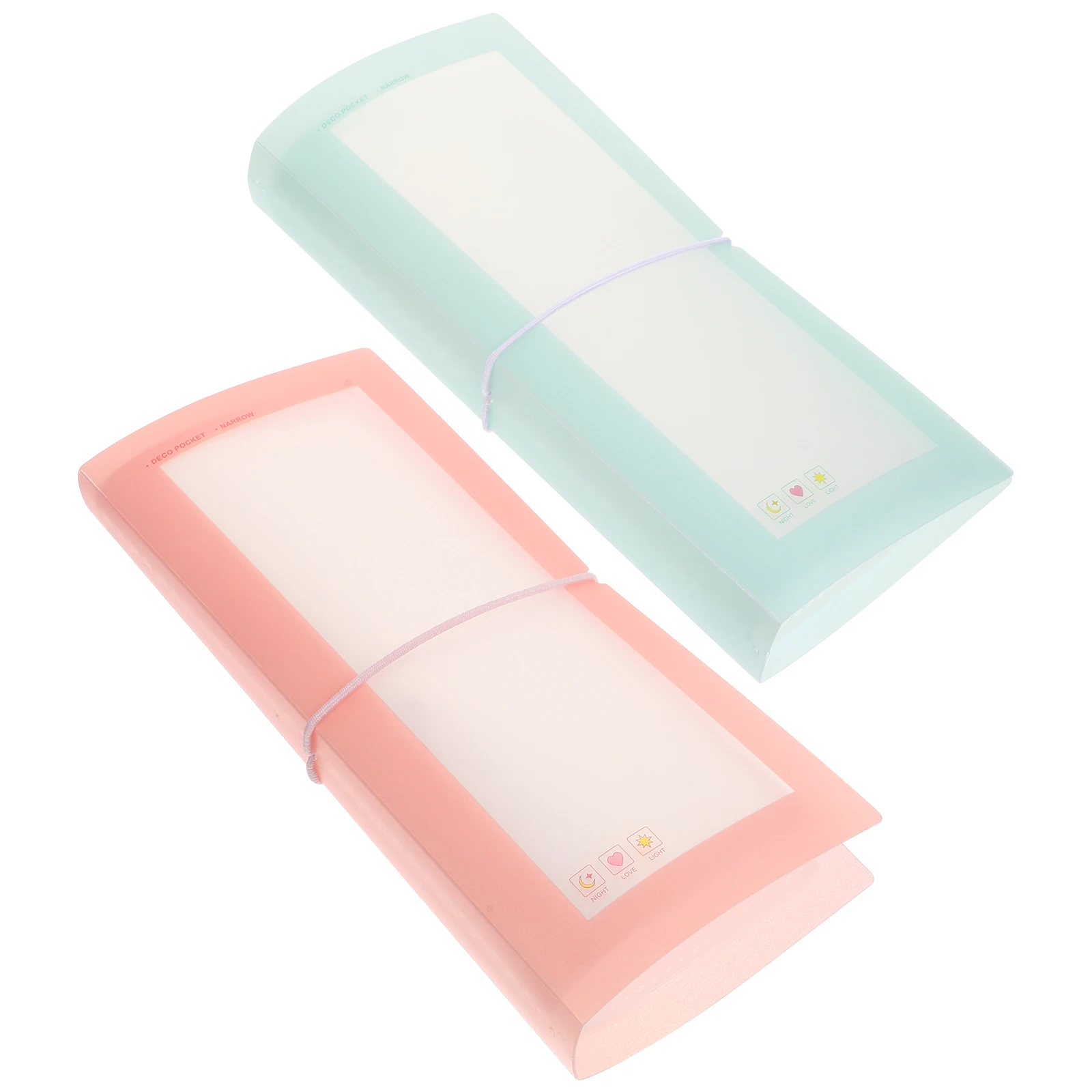 2pcs Sticker Storage Album Large Capacity Clear Cover For Stickers Tickets Photos Diy Decals Organizer Stationery Holder