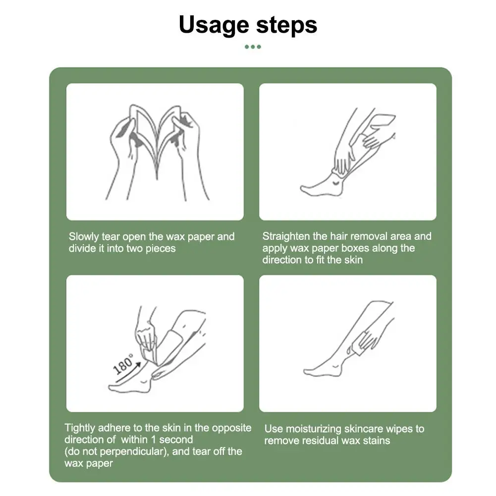 10 шт./набор, двусторонняя бумага для удаления волос с губ, бороды, пота и ног