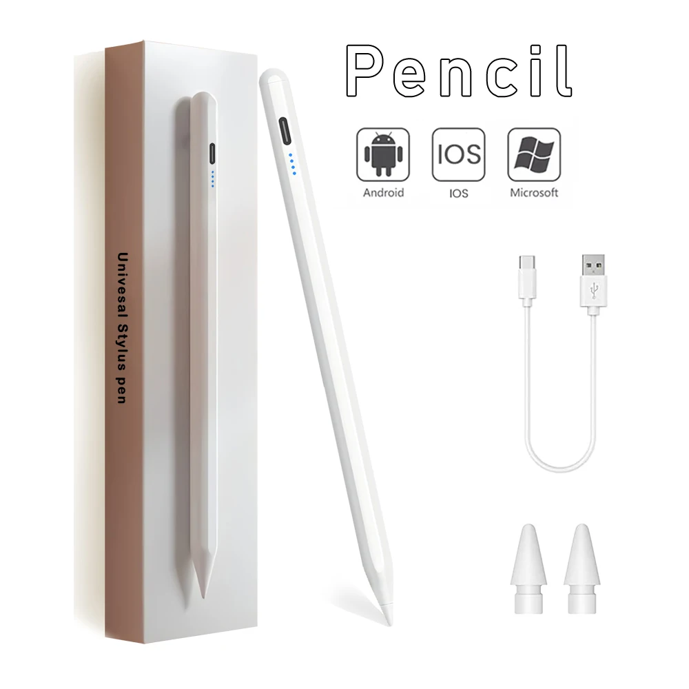 Universal Stylus Tablet Pen With Wireless Pairing Magnetic Suction Pencil Compatible For Ipad Samung Android Windows Huawei IOS