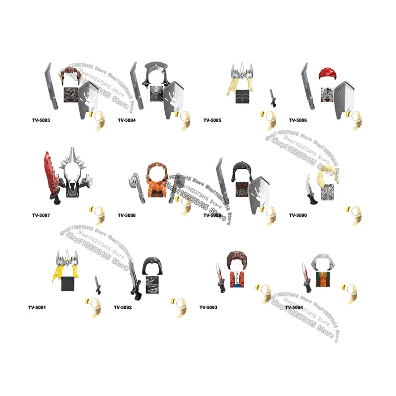 Anime TV6411 Building Blocks Mini action dolls assemble Gift Model Dolls Birthday Gift TV5083 5084 5085 5086 5087 5088 5089 5090