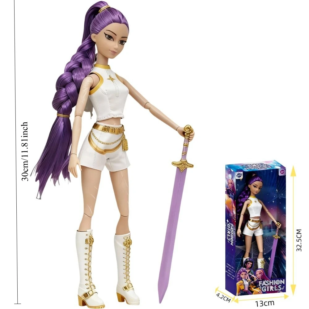 KPOP Hunting Witch Group Rumii Mira Zoe Action PVC Figure Doll, giocattolo in vinile da collezione anime per regalo per i fan