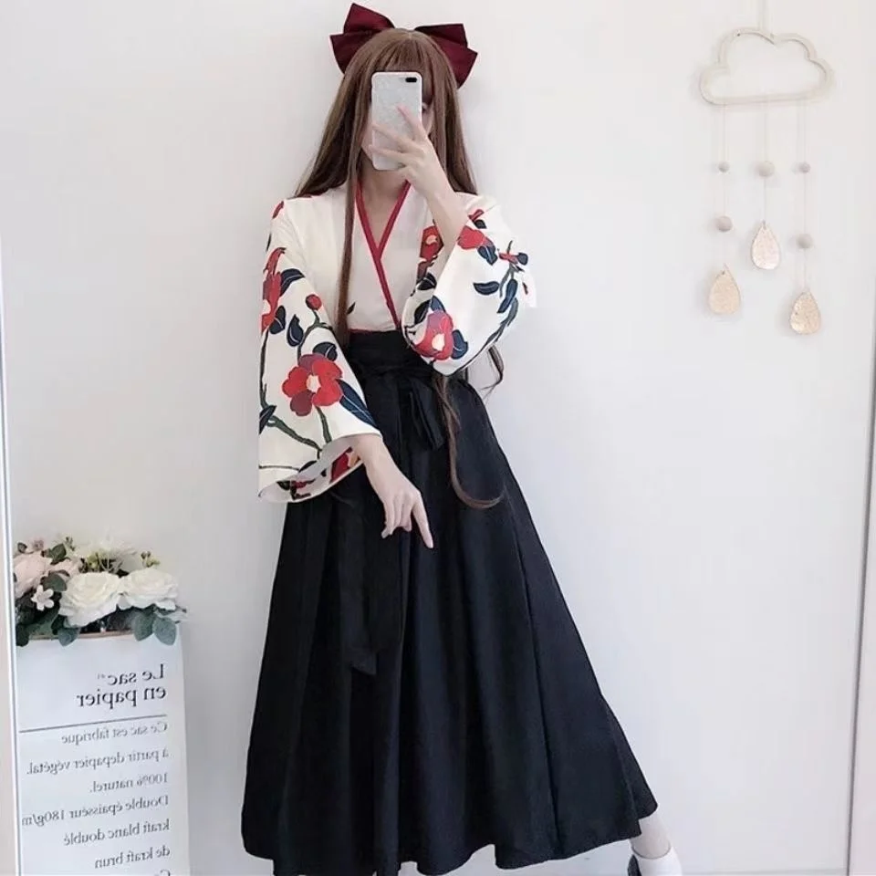 Hanfu Han Element Ancient Chinese Style Ming Dynasty Improvement Traditional Clothing Woman Asian Dress Girl Lovely Coat Skirt