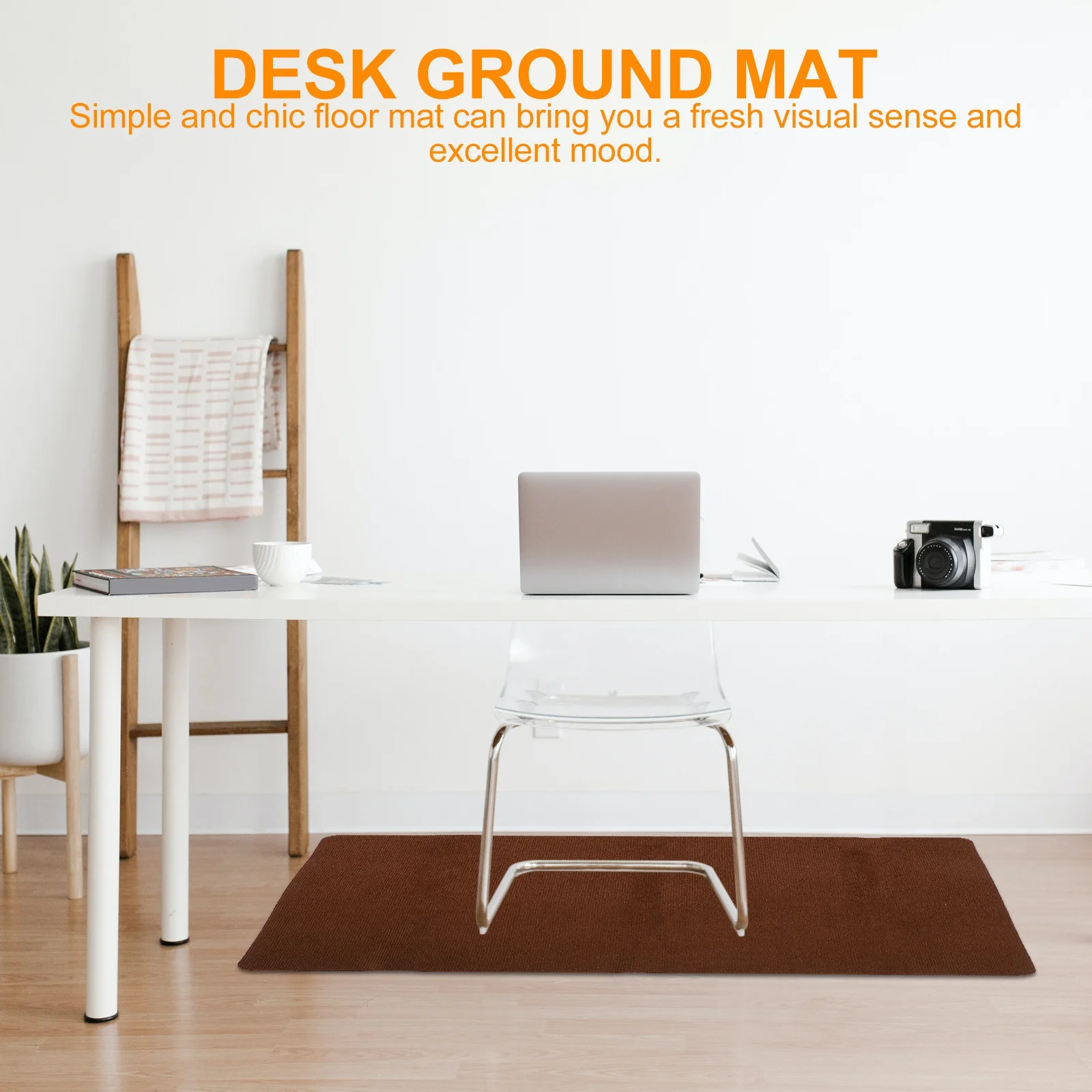 

Office Chair Mat Thick Non-Slip Polyester Floor Protector For Hardwood Floors Desk Gaming Chair Floor Pad Computer Mat