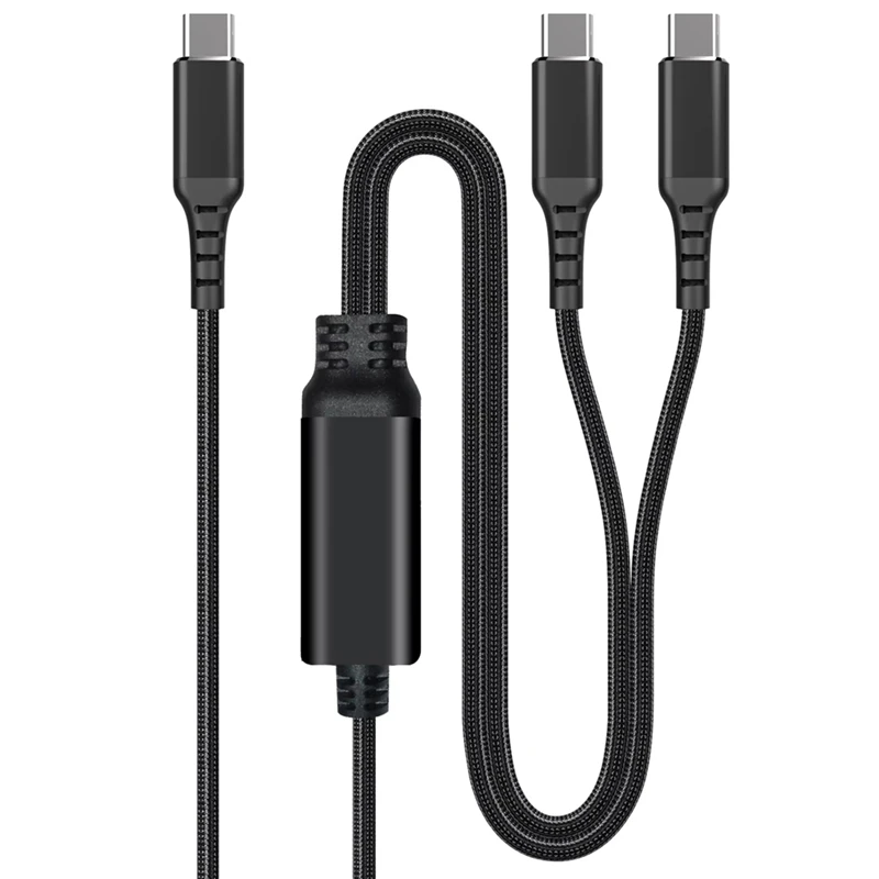 2 in 1 USB C to USB C Cable PD 100W Max Fast Charging Cable for Series Data Cable-ELEC