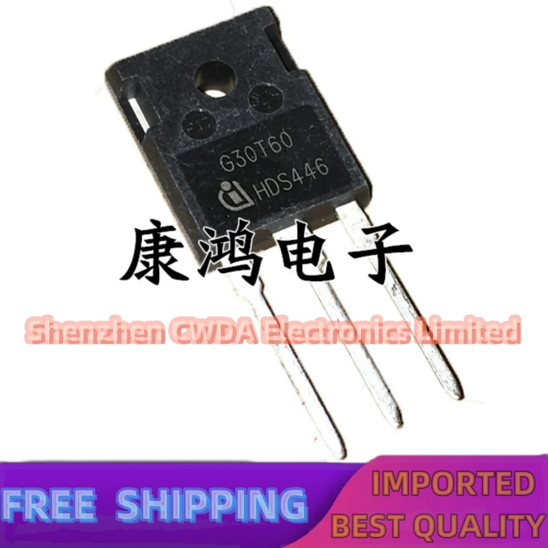 10PCS-20PCS   G30T60 IGW30N60T TO-247 IGBT 30A/600V  In Stock Can Be Purchased 