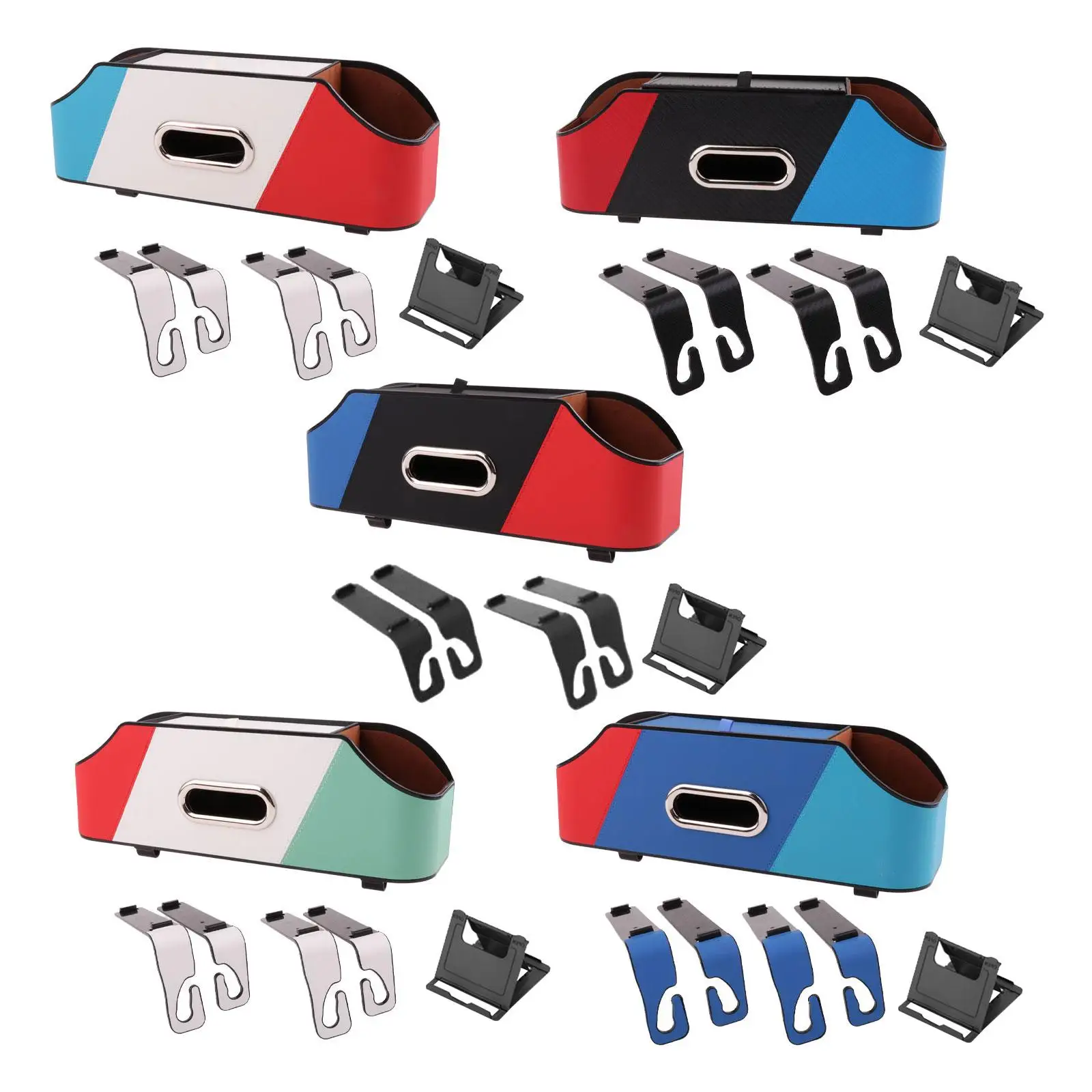 

Органайзер на спинку автомобильного сиденья, ткань 2, бумажные полотенца для хранения с крючками, вешалка из искусственной кожи