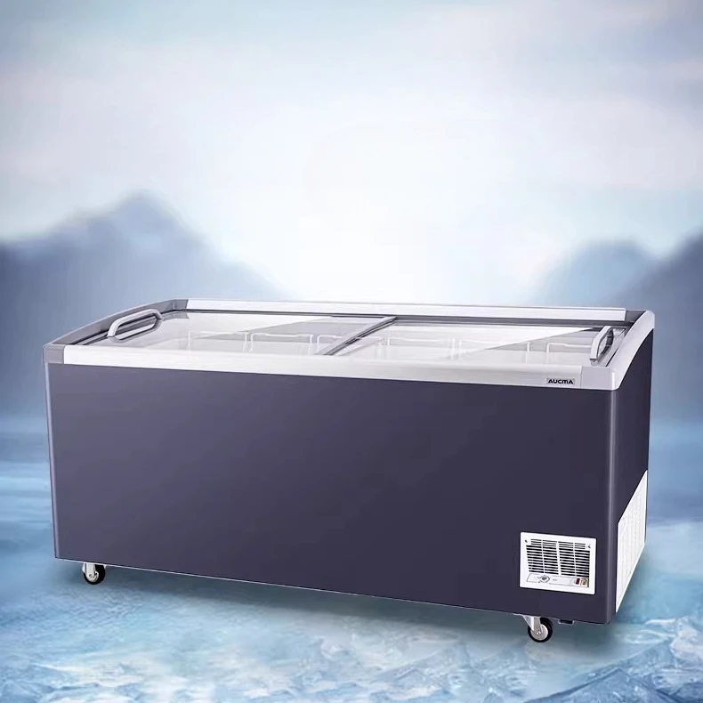

Ice Cream Display Freezer SD-702C Island Freezer Refrigerated Glass Freezer Fresh-Keeping Horizontal Display Cabinet