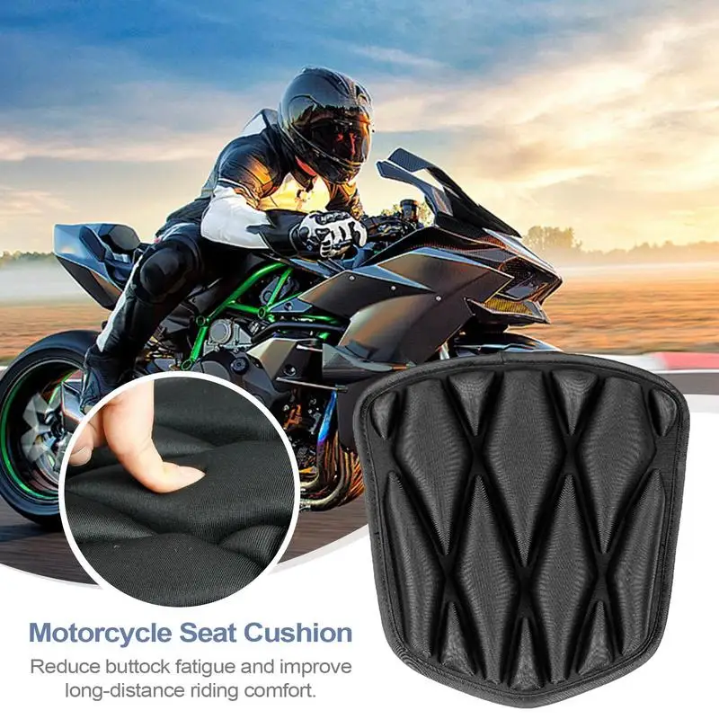

Motorcycle Seat Cushion Comfortable Motorbike Pad Shock Absorption 3D Soft Cover Comfort For Adults Women Men Long Rides Driving