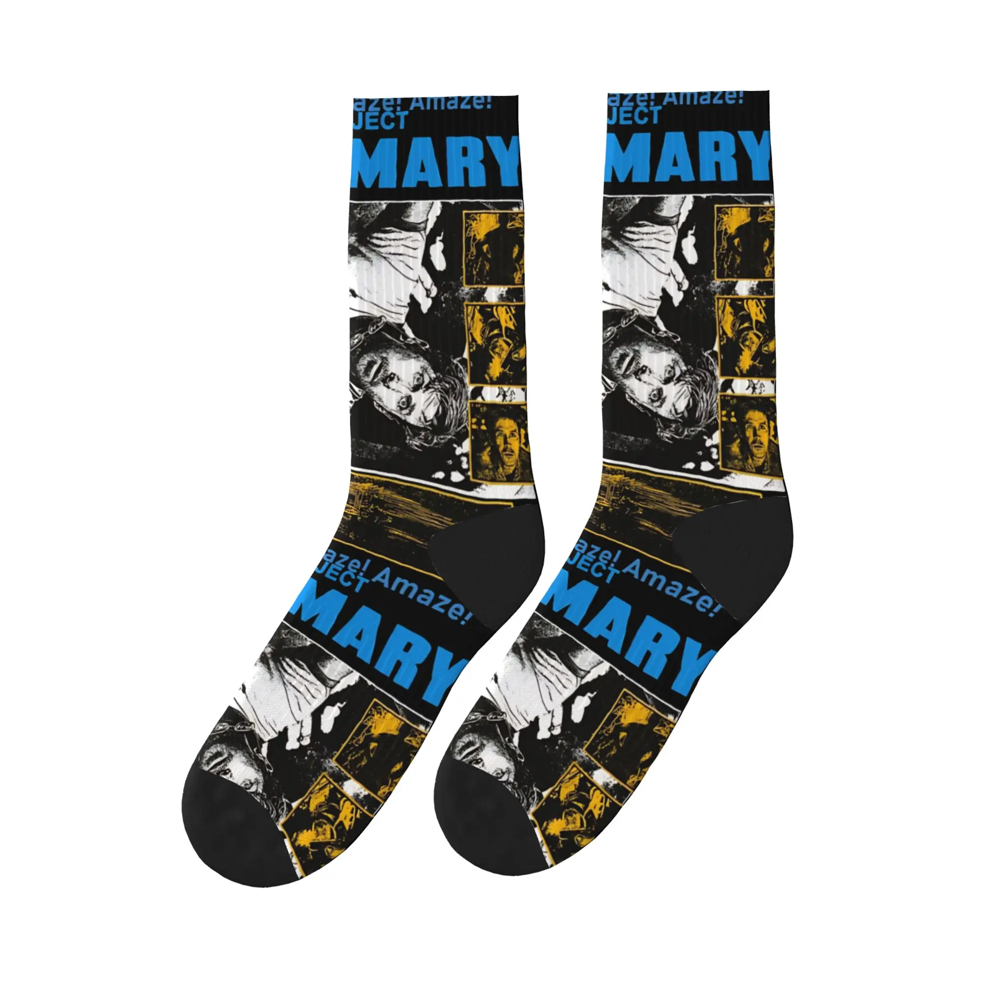 

Project Hail Mary Andy Weir Sci Fi Novel Ryan Gosling Socks Non Skid Stockings Men Soft Running Sports Socks Winter Trendy Socks