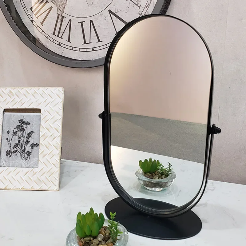 Dressing Bathroom Makeup Mirror Standing Portable Aesthetic Mirror Toilet Modern Design Nordic Miroir Mural House Decoration