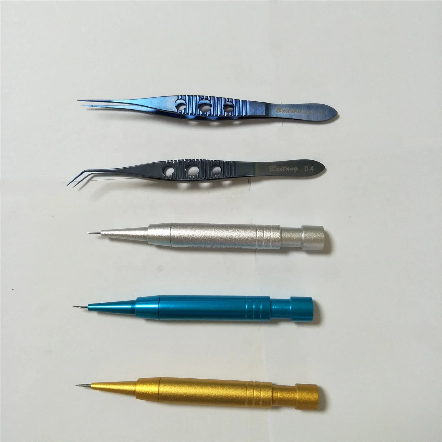 hair transplant hair implanter and tweezer set 6pcs