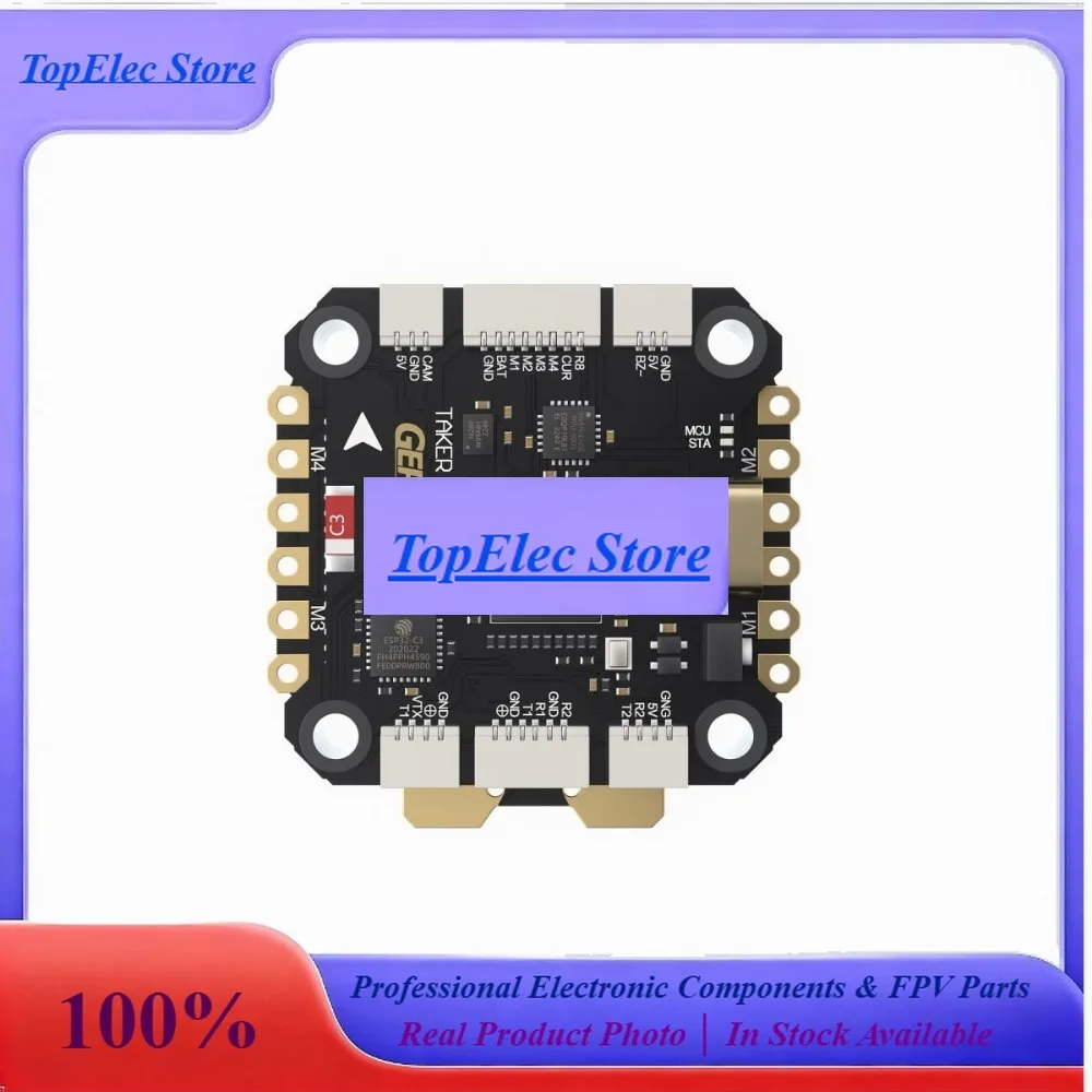 TopEsGEPRC TAKER H743 BT 32Bit 50A Stack Dual Gyro For Racing FPV Drone