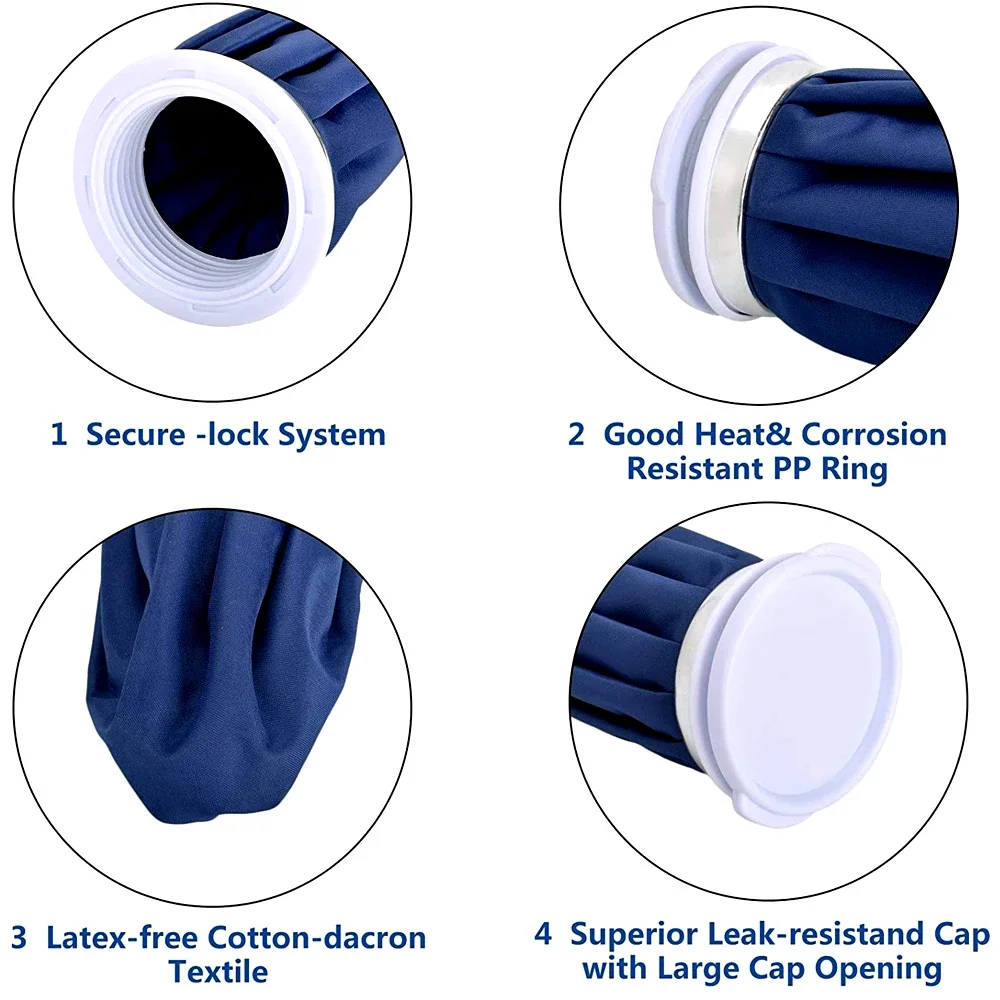 プロのアイスバッグ包帯,再利用可能なバッグ,腕,ふくらはぎ, 膝,足首,肩,首,捻挫,温冷圧迫,鎮痛