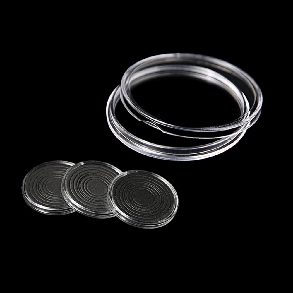 20Pcs Coin Capsule Case Display Stand Storage Box Collector With Adjustable Seal Coin Capsules Display Cases Protection Box
