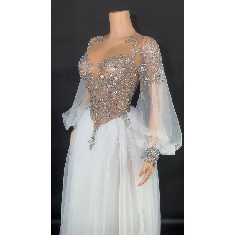 Sparkly Mirror Surface Sequined Ladies High-end style dress Jumpsuit Evening Party Nightclub Singer Show Stage Costume