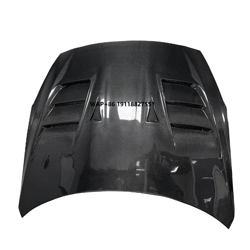 

Top Secret StyleReal Carbon Fiber Racing Hood for GT-R R35 2017-2019, Aggressive Look with Air Vents