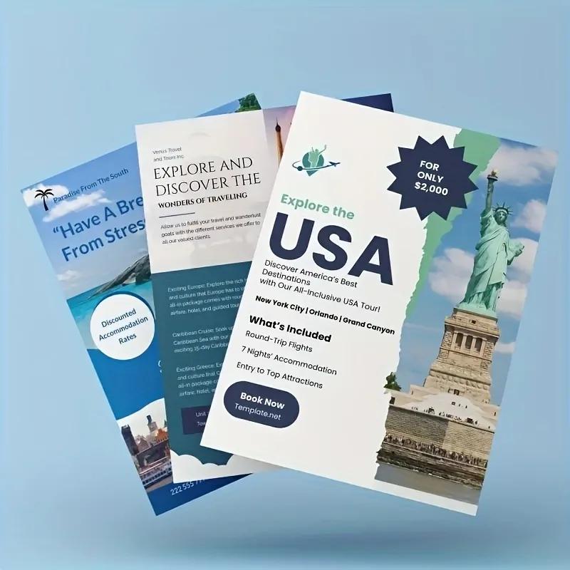 Custom A5 Flyers 500pcs Print Service Business Leaflets For Promotion Flyer Advertising Poster For Company Event Marketing