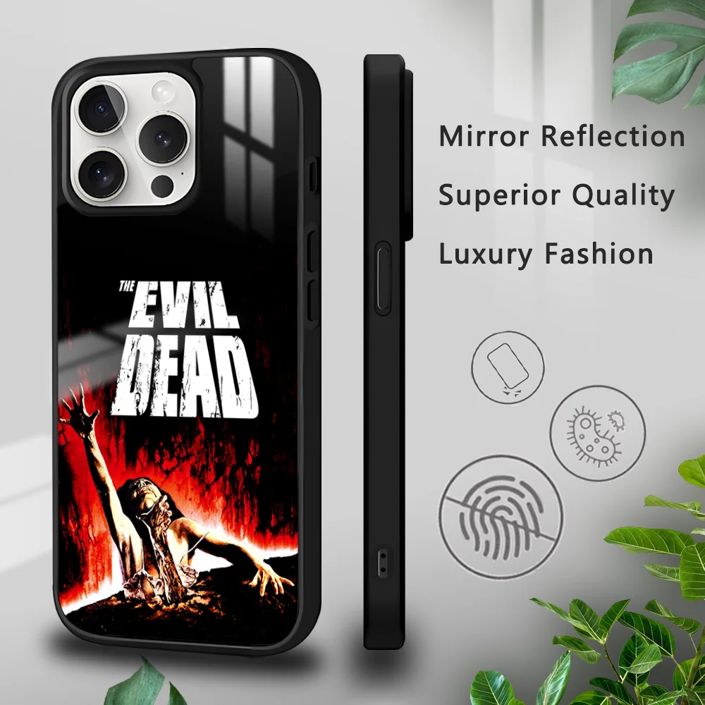 Horror Movie E-Evil Dead Phone Case For iPhone 16 15 14 13 12 11 Pro Xs Max Mini Plus Celulares Hard Funda